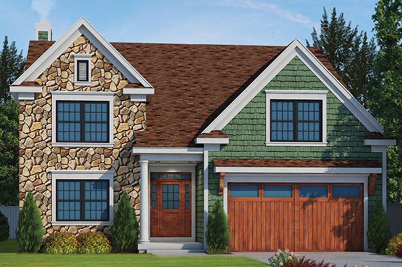 Home Plan - Exterior - Front Elevation 3 for Country House Plan #20-2252 - 3 bed, 3 bath