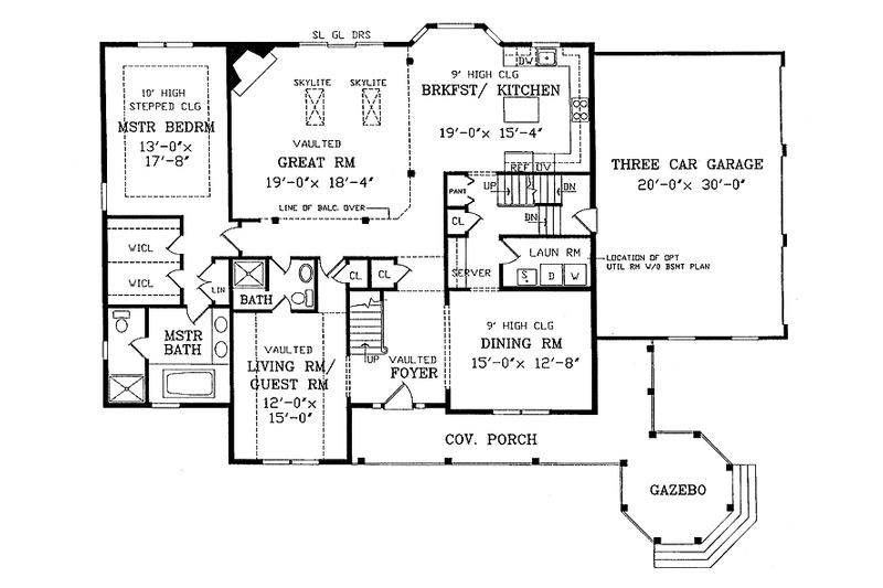 Home Plan - Floor Plan - Main Floor for Victorian House Plan #314-199 - 3 bed, 3 bath