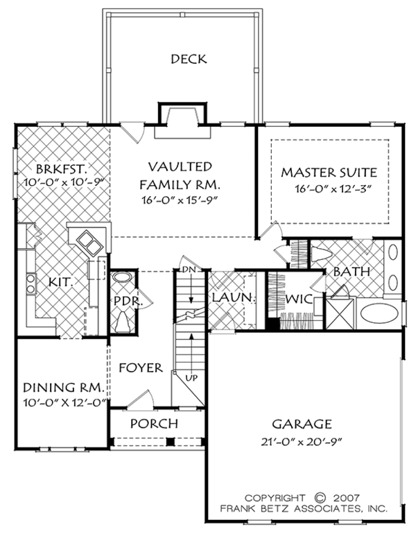 Home Plan - European Floor Plan - Main Floor Plan #927-967