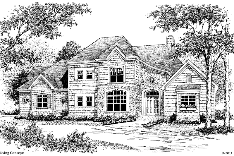 Architectural House Design - Country Exterior - Front Elevation Plan #453-275