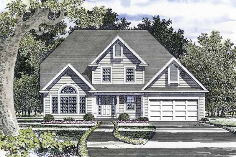 Dream House Plan - Traditional Exterior - Front Elevation Plan #316-218
