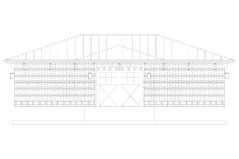 Home Plan - Exterior - Rear Elevation 1 for Traditional House Plan #1060-373, 0 bath