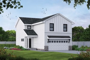 House Blueprint - Farmhouse Exterior - Front Elevation Plan #20-2427