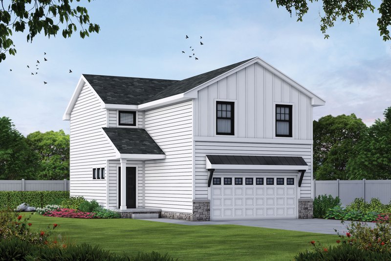 Home Plan - Farmhouse Exterior - Front Elevation Plan #20-2427