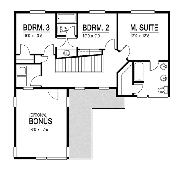Home Plan - Contemporary Floor Plan - Upper Floor Plan #569-11