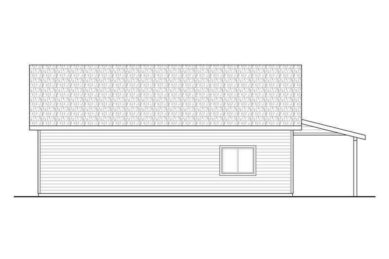 Home Plan - Exterior - Other Elevation 1 for Traditional House Plan #124-1196, 1 bath