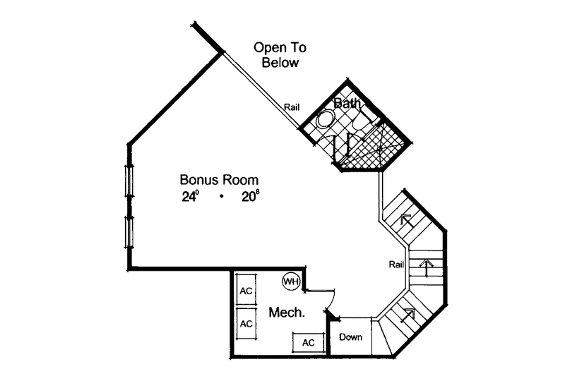 House Blueprint - Floor Plan - Other Floor for Mediterranean House Plan #417-538 - 4 bed, 5 bath