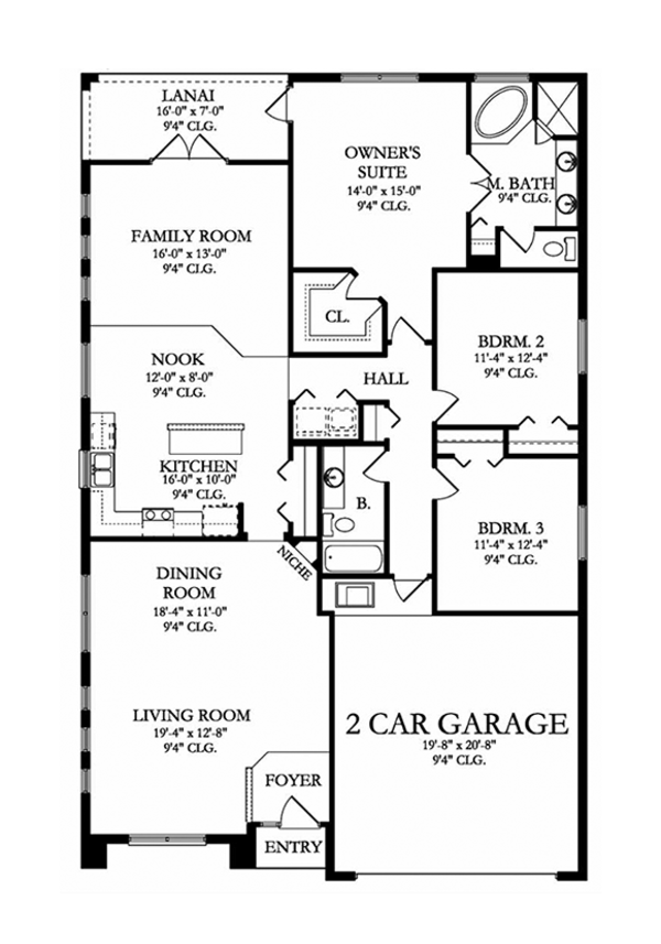 Craftsman Floor Plan - Main Floor Plan #1058-67