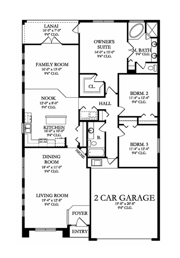 Dream House Plan - Craftsman Floor Plan - Main Floor Plan #1058-67