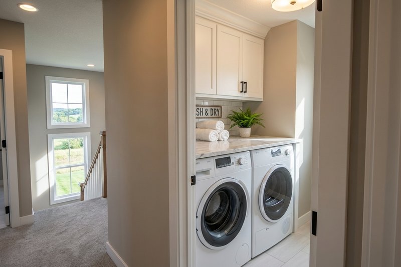 Home Plan - Interior - Laundry for Farmhouse House Plan #51-1524 - 3 bed, 2.5 bath