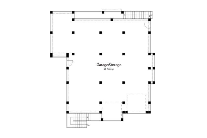 Architectural House Design - Floor Plan - Lower Floor for Cottage House Plan #938-155 - 2 bed, 3 bath