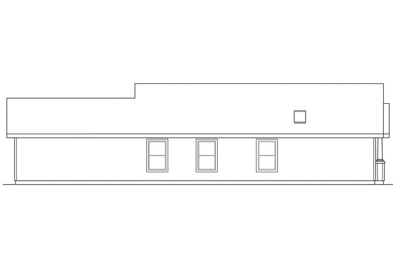 Home Plan - Exterior - Other Elevation for Cottage House Plan #124-309 - 3 bed, 2 bath