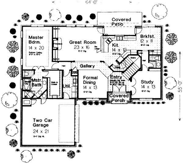 European Floor Plan - Main Floor Plan #310-268