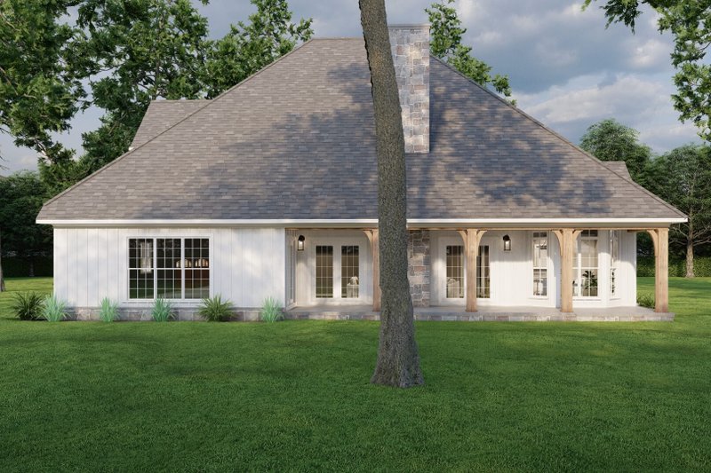 Home Plan - Exterior - Rear Elevation 1 for Craftsman House Plan #17-2531 - 4 bed, 3 bath