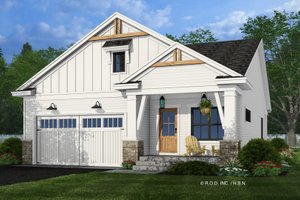 Farmhouse Exterior - Front Elevation Plan #51-1328