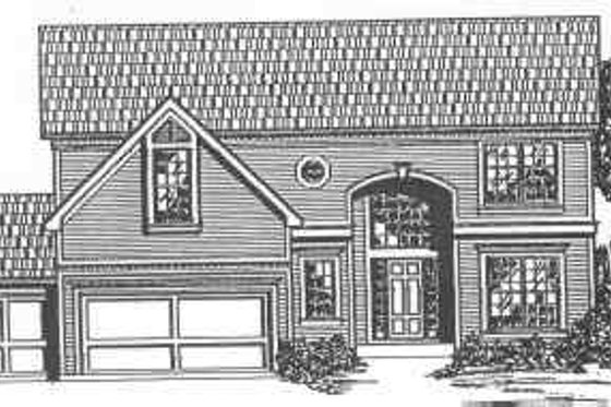 Exterior - Front Elevation for Traditional House Plan #6-120 - 4 bed, 2.5 bath