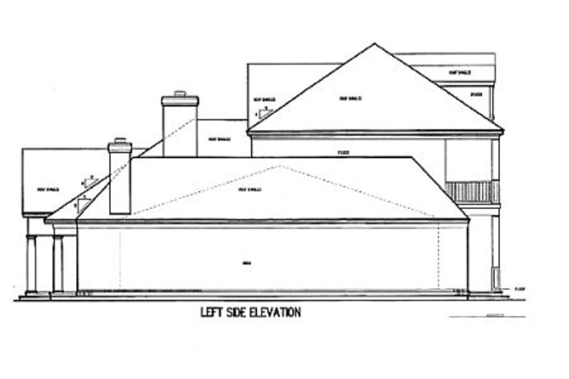 Home Plan - Exterior - Other Elevation 1 for Southern House Plan #45-179 - 4 bed, 6 bath