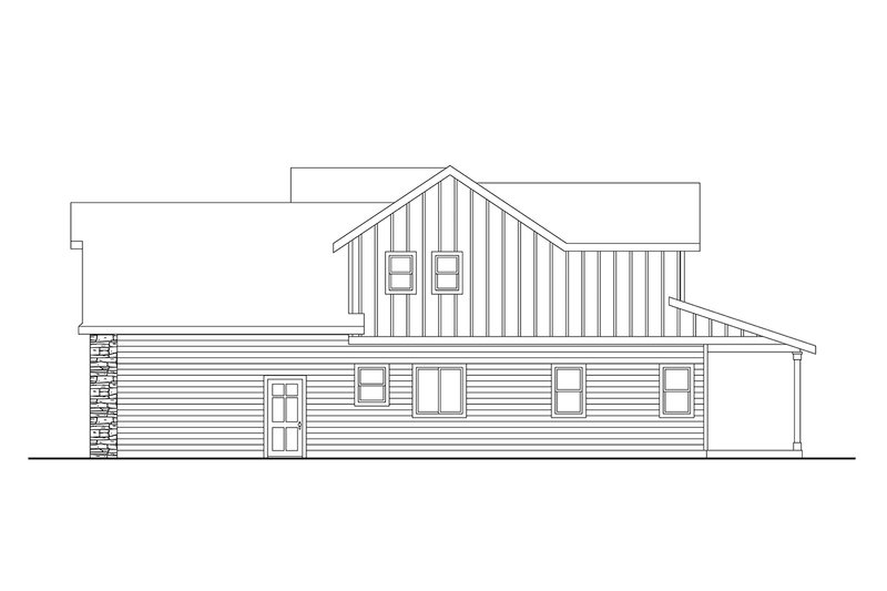 Dream House Plan - Exterior - Other Elevation for Craftsman House Plan #124-1201 - 3 bed, 2 bath