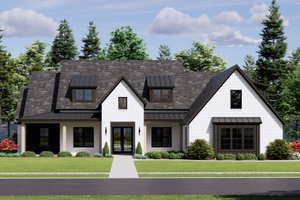 Dream House Plan - Farmhouse Exterior - Front Elevation Plan #1096-170