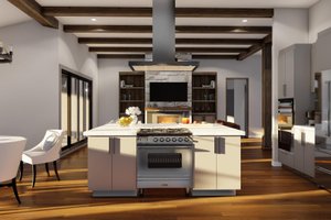 Interior - Kitchen 2 for Mediterranean House Plan #923-353 - 4 bed, 3 bath