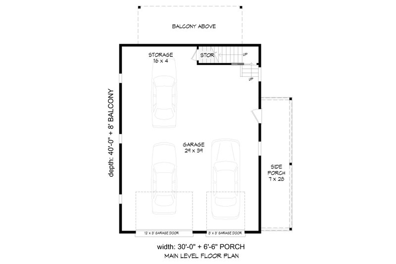 Home Plan - Floor Plan - Main Floor for Traditional House Plan #932-480, 0 bath