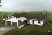 Ranch Style House Plan - 3 Beds 2 Baths 1504 Sq/Ft Plan #57-231 