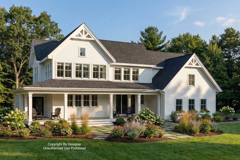 Dream House Plan - Exterior - Front Elevation 2 for Farmhouse House Plan #51-1564 - 4 bed, 3.5 bath