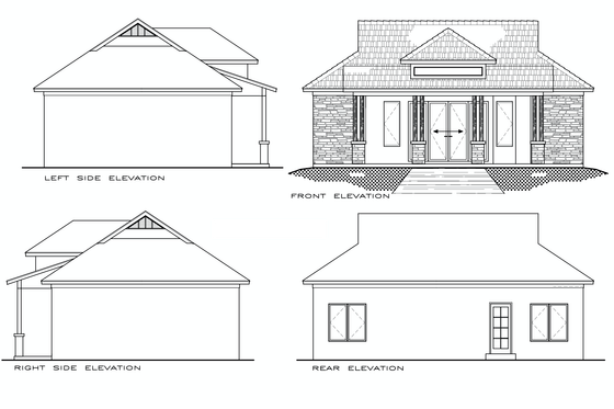 All four exterior elevations