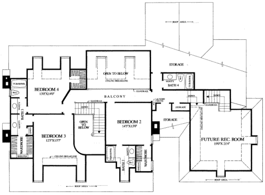 Farmhouse Style House Plan - 4 Beds 4 Baths 3377 Sq/Ft Plan #137-161 ...