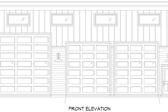 Exterior - Front Elevation 3 for Southern House Plan #932-1004 - 1 bed, 1 bath