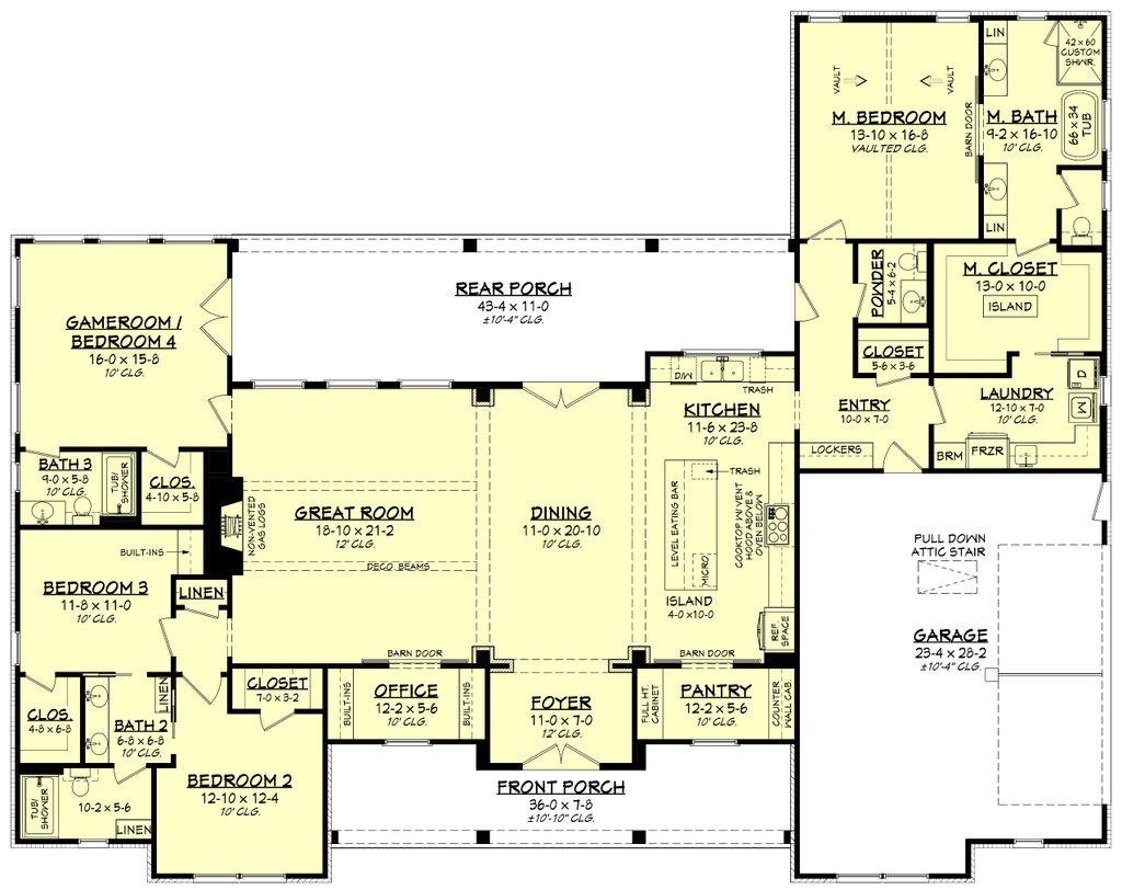 Traditional Style House Plan 4 Beds 3 5 Baths 2977 Sq Ft Plan 430 traditional-style-house-plan-4-beds-3-5-baths-2977-sq-ft-plan-430
