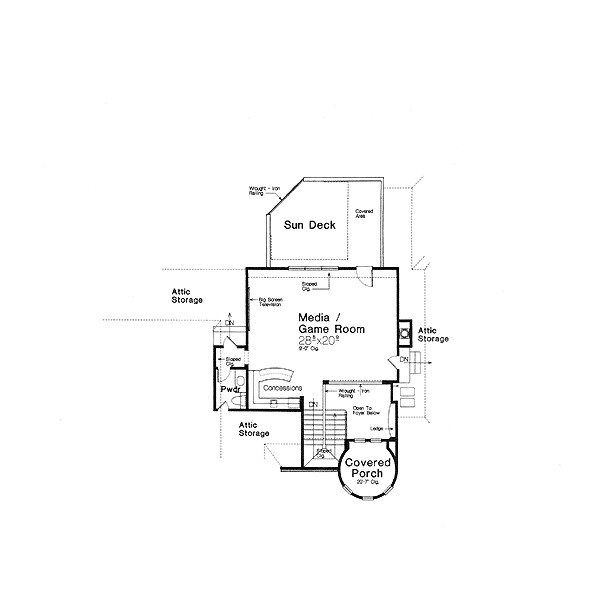 European Floor Plan - Other Floor Plan #310-707