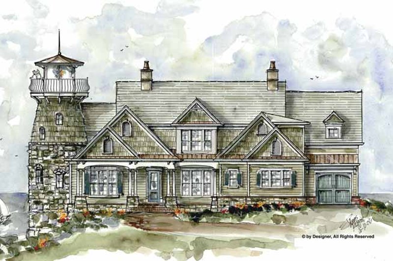 Dream House Plan - Country Exterior - Front Elevation Plan #54-327