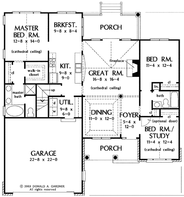 Home Plan - Country Floor Plan - Main Floor Plan #929-532
