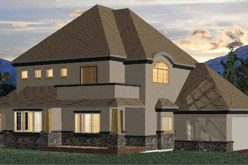 Architectural House Design - Exterior - Rear Elevation for Country House Plan #937-3 - 3 bed, 2.5 bath