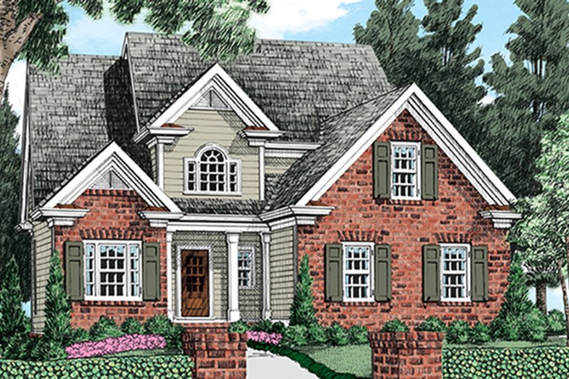 Home Plan - Exterior - Front Elevation 4 for European House Plan #927-967 - 3 bed, 2.5 bath