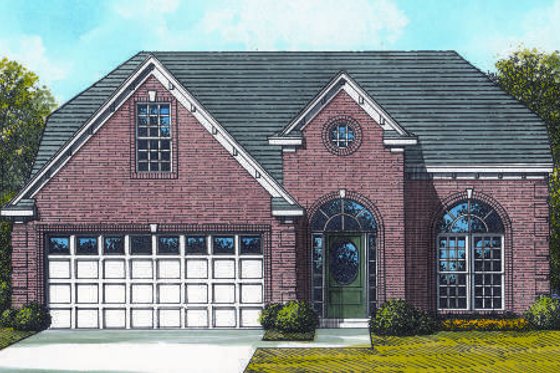 Exterior - Front Elevation for Traditional House Plan #424-112 - 3 bed, 2.5 bath