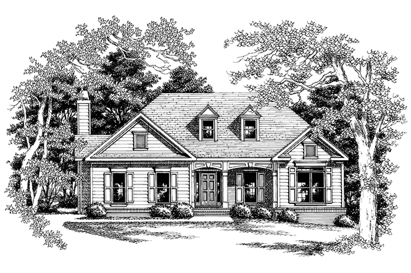 Home Plan - Exterior - Front Elevation 3 for Country House Plan #927-658 - 3 bed, 2 bath
