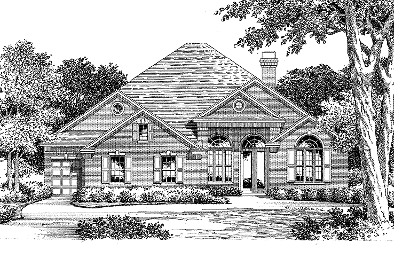 Home Plan - Exterior - Front Elevation 3 for Traditional House Plan #999-45 - 3 bed, 3.5 bath