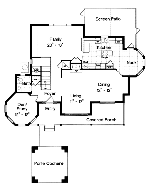 House Plan Design - Victorian Floor Plan - Main Floor Plan #417-668