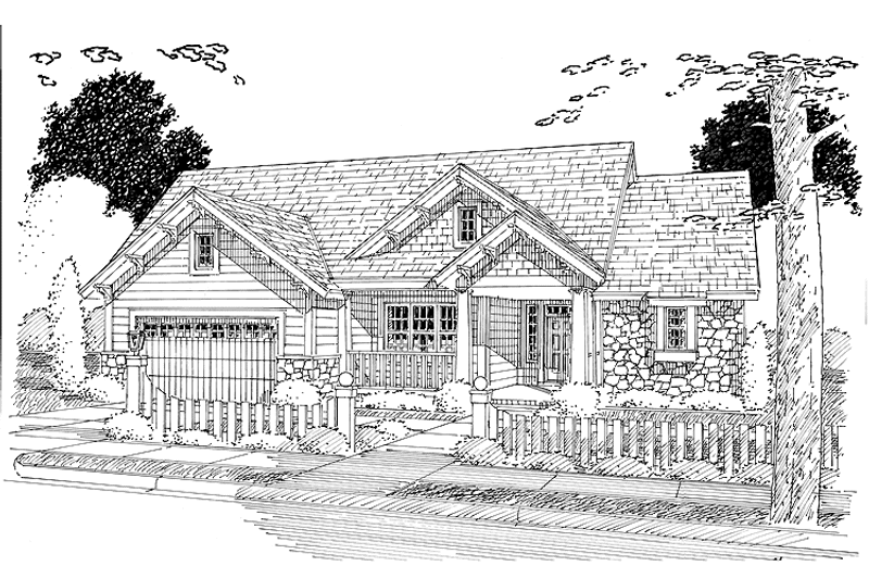 Dream House Plan - Exterior - Front Elevation 3 for Craftsman House Plan #513-2104 - 3 bed, 2.5 bath