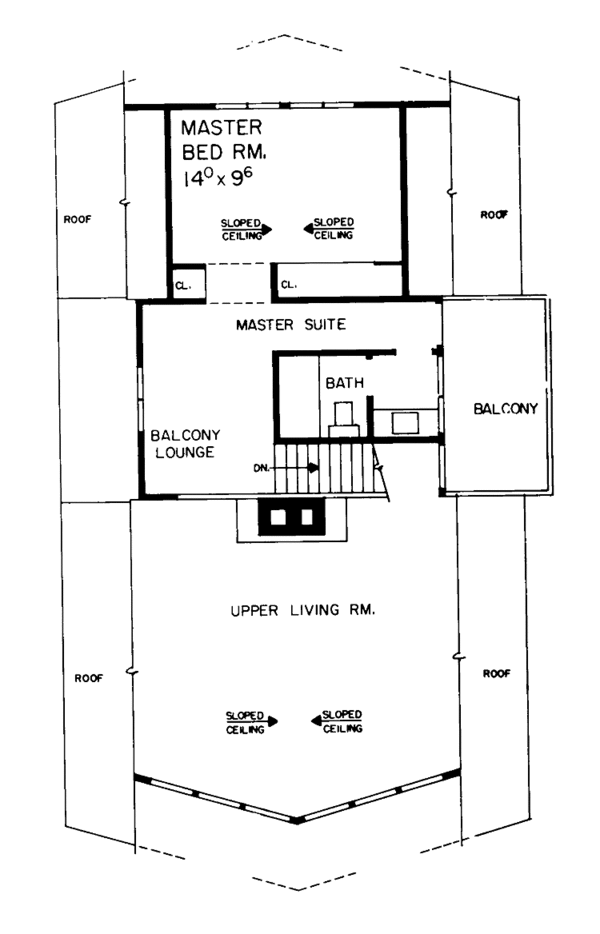 House Plan Design - Floor Plan - Upper Floor Plan #72-628