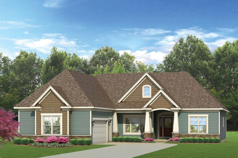 Dream House Plan - Craftsman Exterior - Front Elevation Plan #1010-51