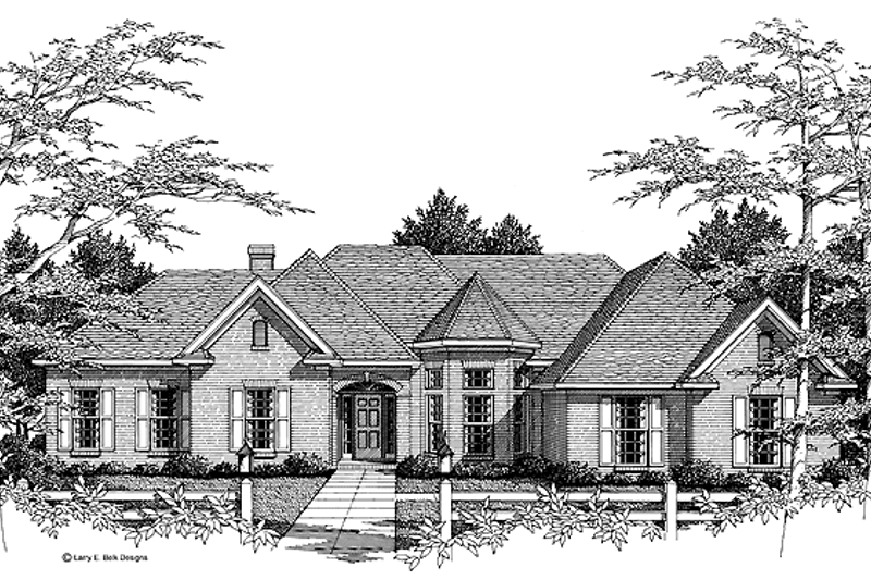 House Plan Design - European Exterior - Front Elevation Plan #952-233