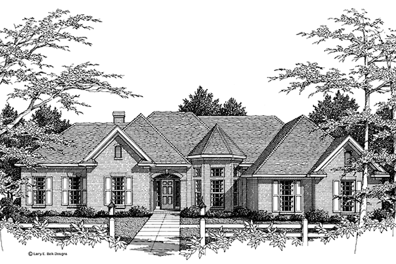 Dream House Plan - European Exterior - Front Elevation Plan #952-233