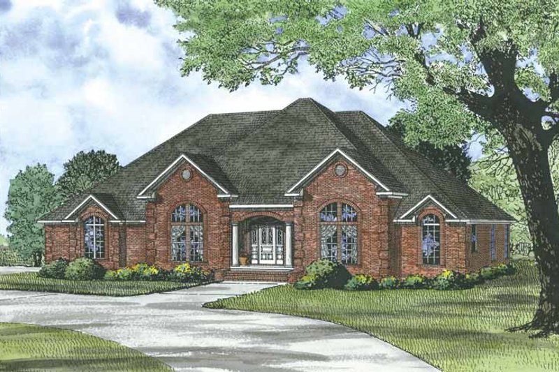 Architectural House Design - Traditional Exterior - Front Elevation Plan #17-3285