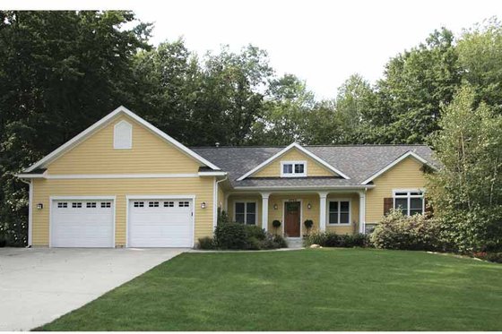 Exterior - Front Elevation 3 for Craftsman House Plan #928-140 - 4 bed, 3.5 bath