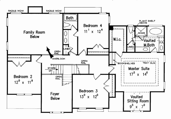 Architectural House Design - Mediterranean Floor Plan - Upper Floor Plan #927-235
