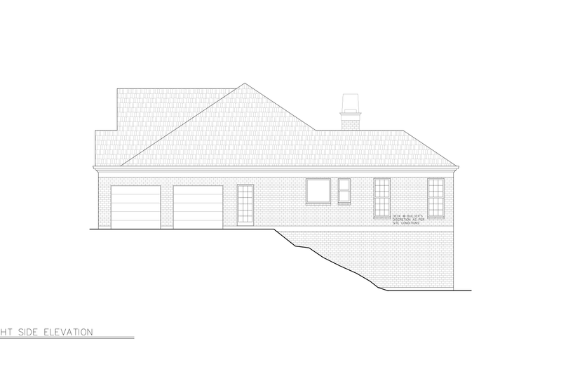 Dream House Plan - Exterior - Other Elevation 2 for Colonial House Plan #119-415 - 3 bed, 2 bath