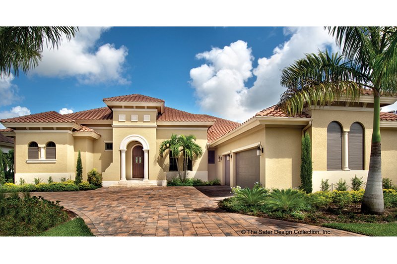 Home Plan - Mediterranean Exterior - Front Elevation Plan #930-446